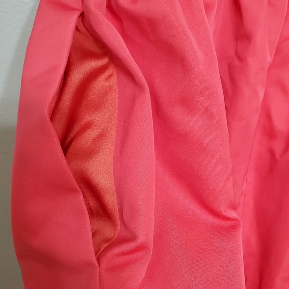 Lela Rose Slit Front Full Skirt Peony Peplum Dress - Picture 5 of 8